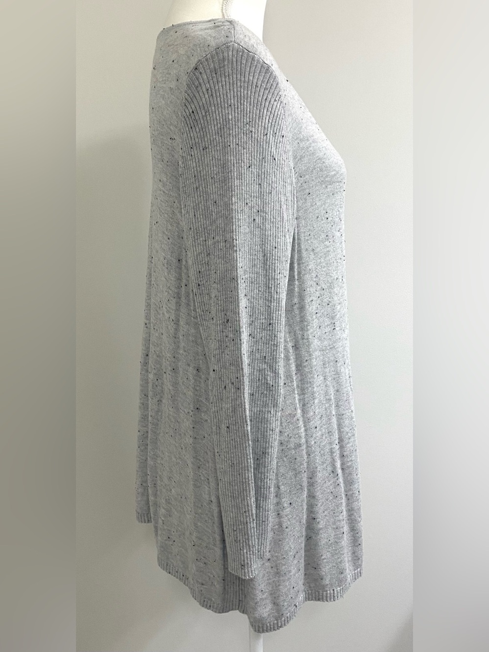 Kim Rogers Womens XL Gray Lightweight Sweater Boho 90s Minimalism Classic - Picture 7 of 14